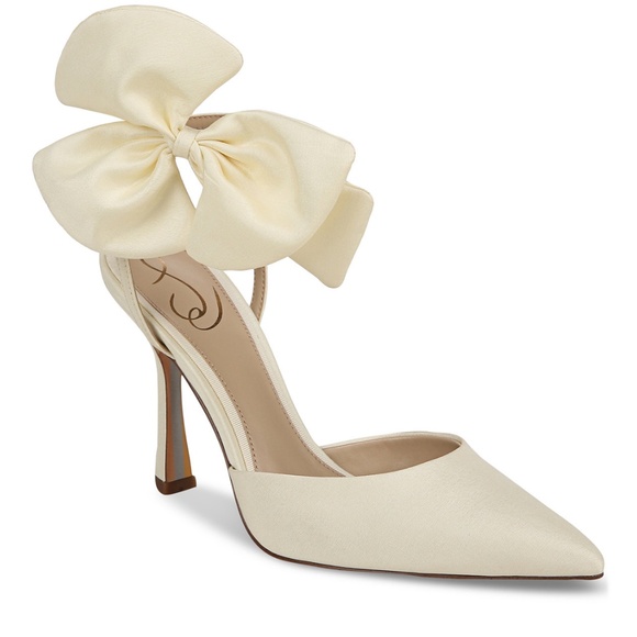 Sam Edelman Women's Halie Ankle Strap Bow High Heel Pumps - size 9